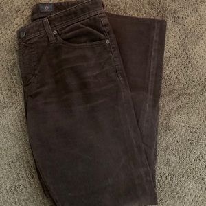 AG “The Graduate “ corduroy pants.